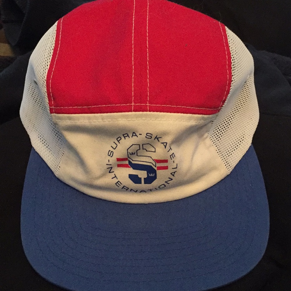 Supra skateboards 5 panel hat mesh sides